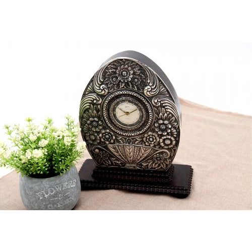 Silver Tabletop Regulator and Alarm Clock in Rosewood For Sale - Image 8 of 8