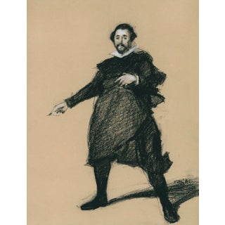 “The Buffoon, After Velazquez” Contemporary Original Drawing by David Orrin Smith For Sale