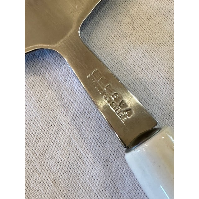 Traditional Vintage Delft Cheese Cutters- 2 Pieces For Sale - Image 3 of 5