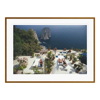Il Canille 1980 by Slim Aarons Brown Framed C Print For Sale
