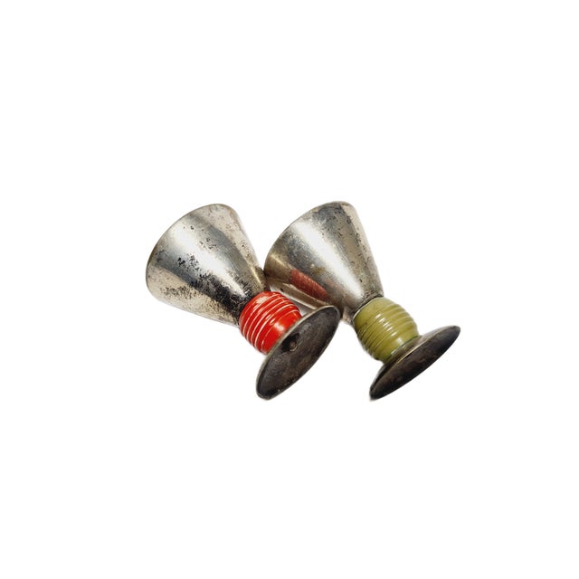 Art Deco Egg Chalices, Germany, 1950s, Set of 2 For Sale - Image 4 of 10
