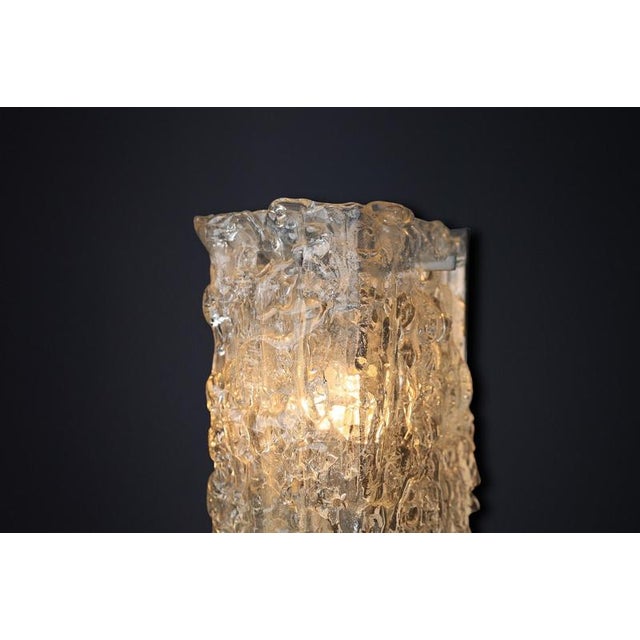 Mid-Century Large Art Glass Sconces, Austria, 1950s For Sale - Image 10 of 16