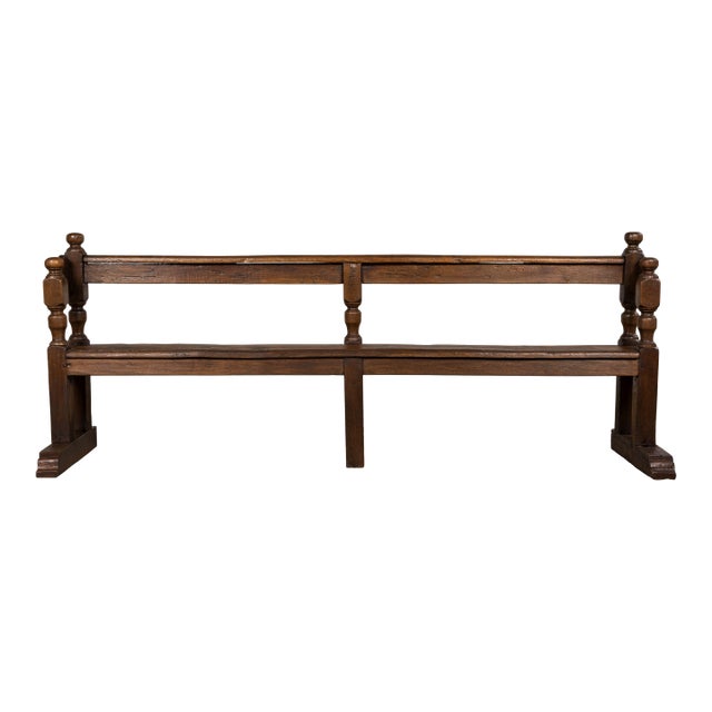 Mid 19th Century French Provincial Oak Hall Bench For Sale