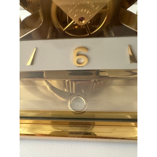 Metal 1980s Jaeger-LeCoultre Atmos Mantel Clock For Sale - Image 7 of 7