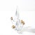 This mid-century amorphic four-arm candelabra, signed Schneider, is a stunning example of French elegance and...
