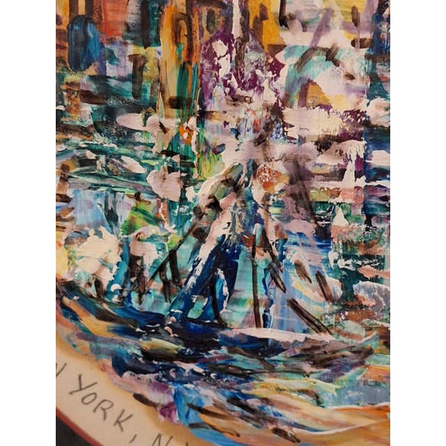 1970s Charles Weissman Melohs Mixed Media Painting New York, n.y. For Sale - Image 11 of 15