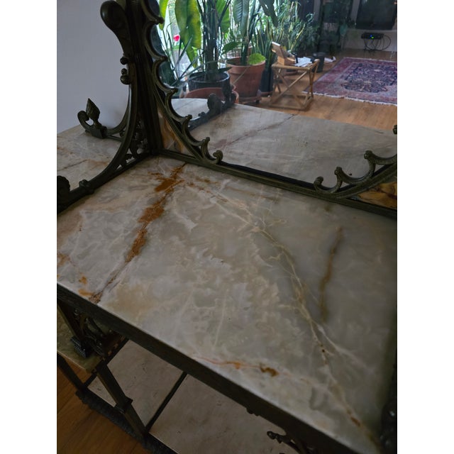 1900-1909 Cherub Cupid Bronze Etagere For Sale - Image 11 of 17