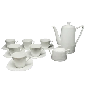 Pop-Art Coffee Set from Wawel Pottery, Poland, 1960s, Set of 15