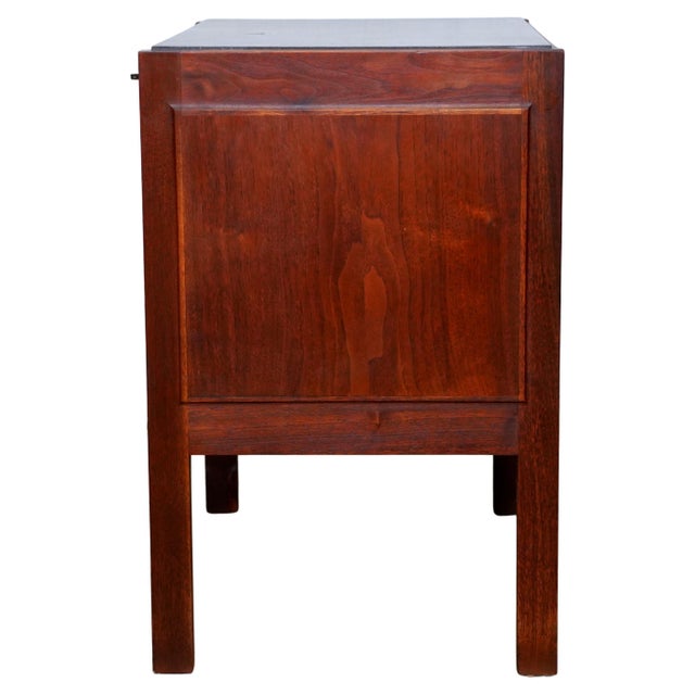 Wood Jack Cartwright Walnut Nightstand With Slate Top, Mid-Century Modern Side Table For Sale - Image 7 of 11