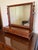 American Vintage Cherry Wood Mens Valet Mirror For Sale - Image 3 of 5