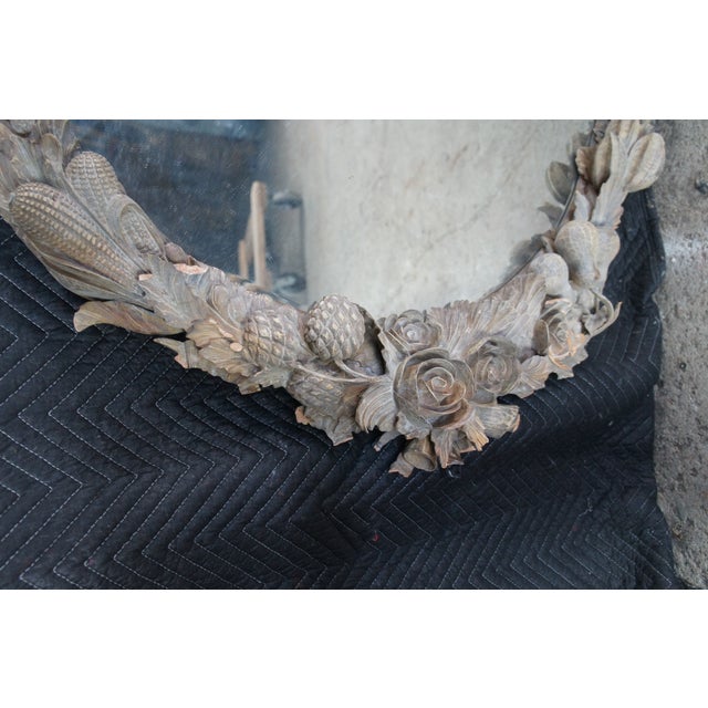 Monumental Dauphine Harrison & Gil Carved Baroque Overmantel Mirror 64" For Sale - Image 13 of 13