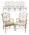 Ferguson Copeland Pavillion Dining Chairs, Set of Six, Fretwork Rattan, Target Back, Vintage For Sale