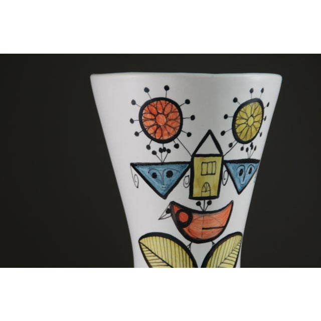 Mid-Century Modern Large Ceramic Diabolo Vase by Roger Capron, France, 1950s For Sale - Image 3 of 15
