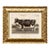 Reproduction Art Print of Vintage Holstein Cow (1) in Ornate Gold Frame For Sale