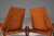 Circa 1950s John Keal for Brown Saltman Walnut Triangular Low Profile Chairs - Set of 2 For Sale - Image 10 of 12
