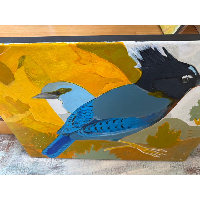 ”Jays Today” a Bird Painting by LWren Walraven For Sale - Image 9 of 10