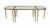 Maison Baguès Bronze Doré Palmier Tripartite Coffee Table with Églomisé Mirrored Glass France, Circa 1950 There is an...