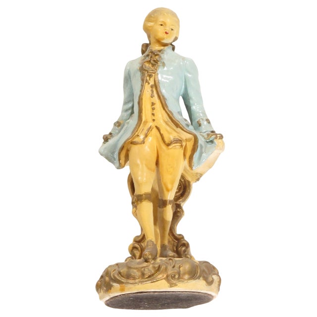 Pasargad DC Vintage Victorian Couple Figurines Porcelain Statues For Sale - Image 4 of 5