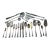 1980s Silver Plate Set of 12 Pair Fish Eaters, Fish Forks & Fish Knives, Rattail - 24 pcs For Sale