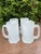 1970s Mid-Century Modern Frosted Sculpted Glass Pitcher & Mugs - Set of 5 For Sale - Image 4 of 10