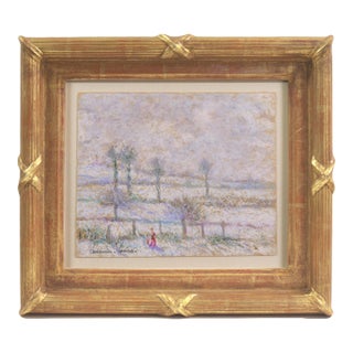 'La Cloture, Hiver' by Paul Emile Pissarro, Monet, French Impressionist, Salon Des Indépendents, Paris For Sale
