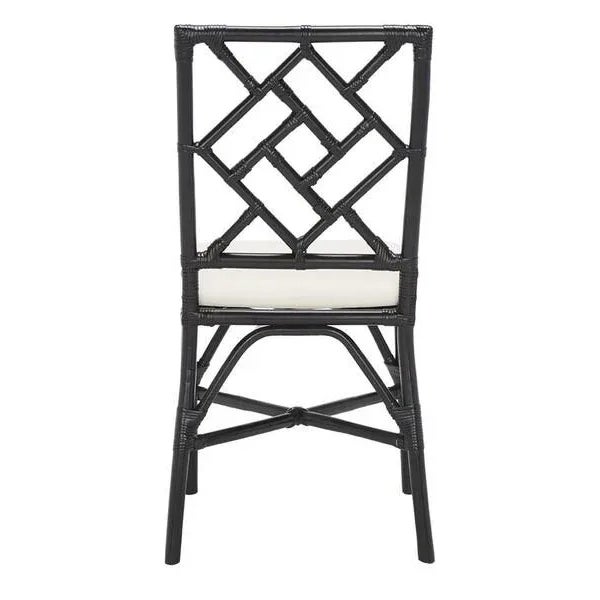 Bhumi Accent Chair with Cushion - Black/White, Set of 2 For Sale - Image 9 of 11