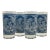 Mid 20th Century Blue & White Scenic Tumblers- Set of 4 For Sale