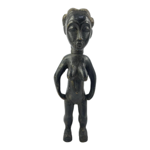 Early 20th Century Anyi Attye Standing Female Figure Côte d'Ivoire