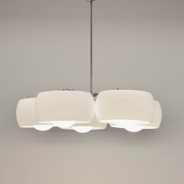 Artemide Large Pentaclinio Ceiling Lamp by Vico Magistretti for Artemide, 1961 For Sale - Image 4 of 9