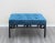 Mid Century Ottoman With Blue Velvet Top For Sale In Miami - Image 6 of 7