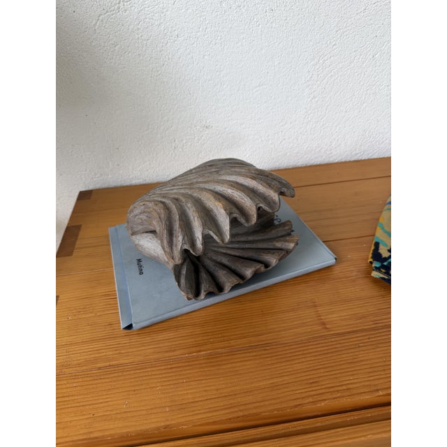 Vintage Brutalist Box in Wood and Seashell, 1960s For Sale - Image 9 of 18