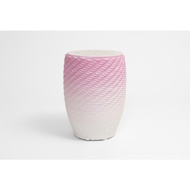 Sculpture Materials Metric Stool in Pink by Philipp Aduatz Design For Sale - Image 7 of 15