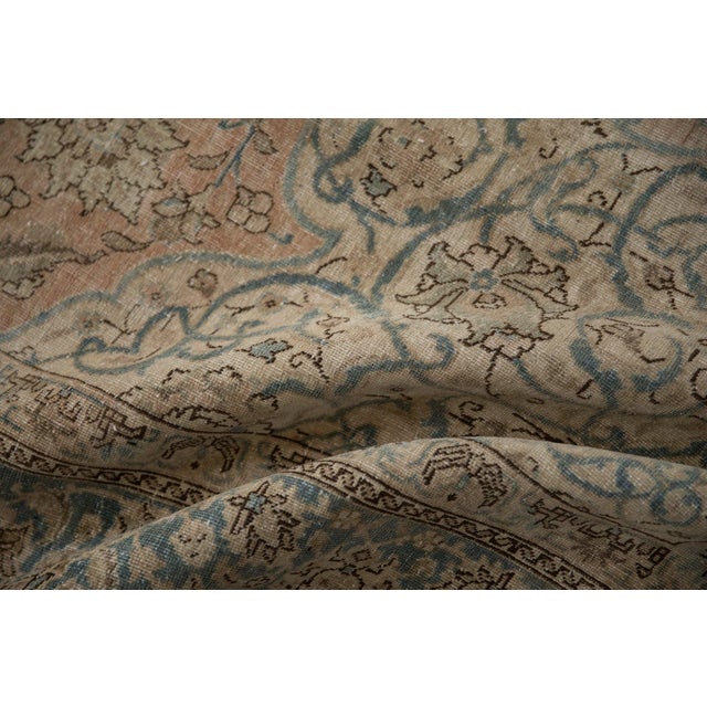 1950s Vintage Distressed Tabriz Carpet - 9' x 12'4" For Sale - Image 5 of 11
