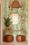 Textile Tomato Vine Stripe Grasscloth Wallpaper by House Party | Garden Green | 6 Yards For Sale - Image 7 of 12