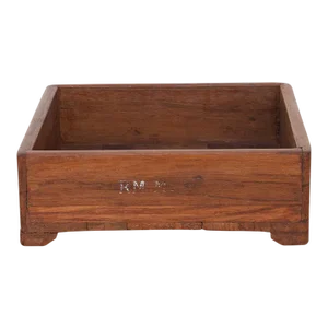 1950s Square Sri Lankan Teak Tray