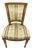 19th Century Louis XVI Directoire Style Walnut Chair With Silk Upholstery For Sale