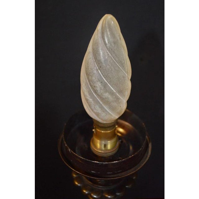 19th Century French Bronze Figural Lady Lamp with Opaline Globe, 1865 For Sale - Image 18 of 18