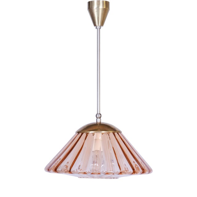 Mid-Century Modern Pendant Light by Kamenický Šenov, Czech, 1960s For Sale