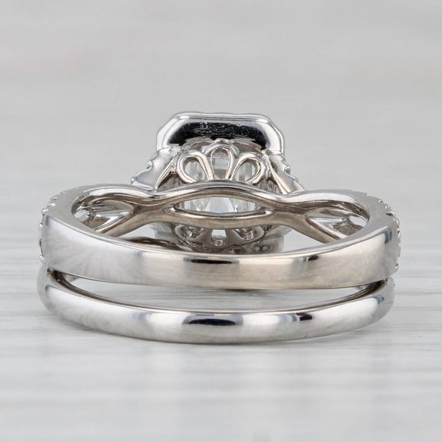 Gemstone Information: Natural Diamonds - 1.20 Total Carats - Engagement - Center Carats - 0.48ct (3.7 x 5 mm) Cut -...