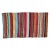Colorful Striped Sari Rug For Sale - Image 4 of 4
