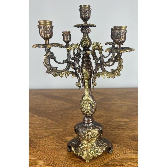 Vintage French Style Ornate Decorative Candleholder For Sale - Image 10 of 10