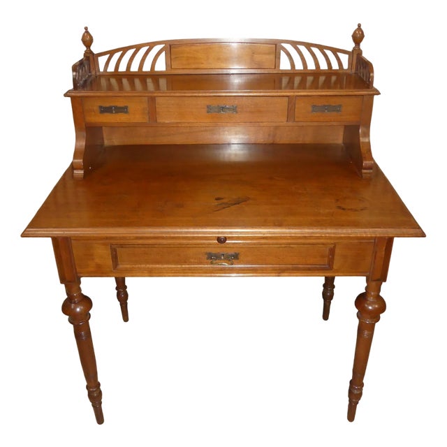 Wilhelminian Desk with Attachment & Drawers, 1960s For Sale