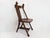 Antique Mission Oak / Victorian library side chair. Made from solid tiger oak. Featuring hand-carved gargoyle masks, hairy...