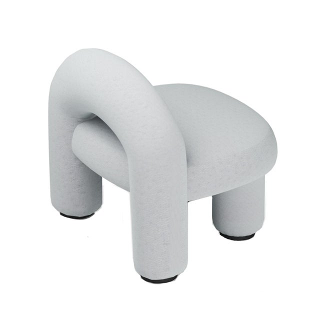 Contemporary Arcy Armchair in Blue by Alter Ego Studio For Sale - Image 3 of 6