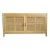 Vintage Natural Teak & Cane Sideboard Credenza For Sale