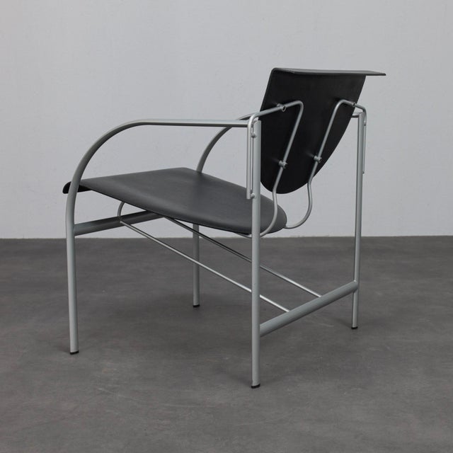 Kokatu Leather Lounge Chairs by M.A. Cigan for Akaba, Spain, 1980s, Set of 2 For Sale - Image 6 of 9