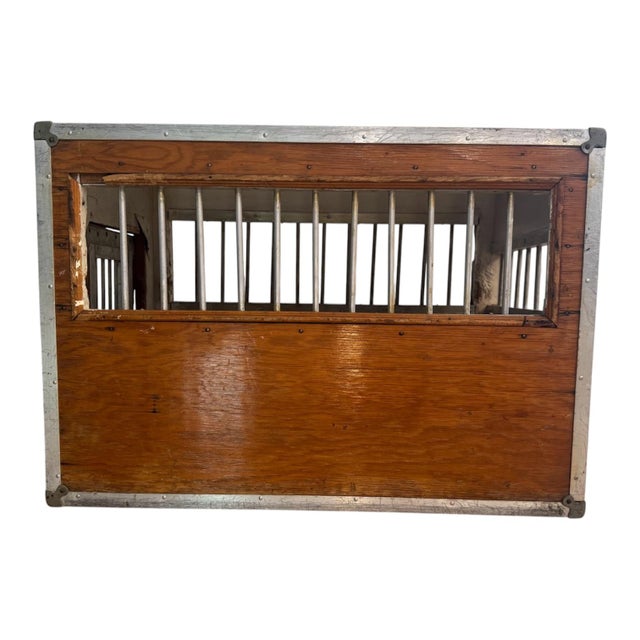 Brown 1960s Kroyer Crates Dog Handlers’ Guild Wood and Metal Travel Kennel For Sale - Image 8 of 12