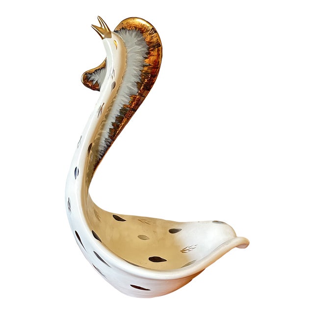 1950s Large Rooster Bowl by Marc Bellaire For Sale