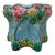 Majolica Aqua Hydrangea Cachepot Sarreguemines, Circa 1900 For Sale