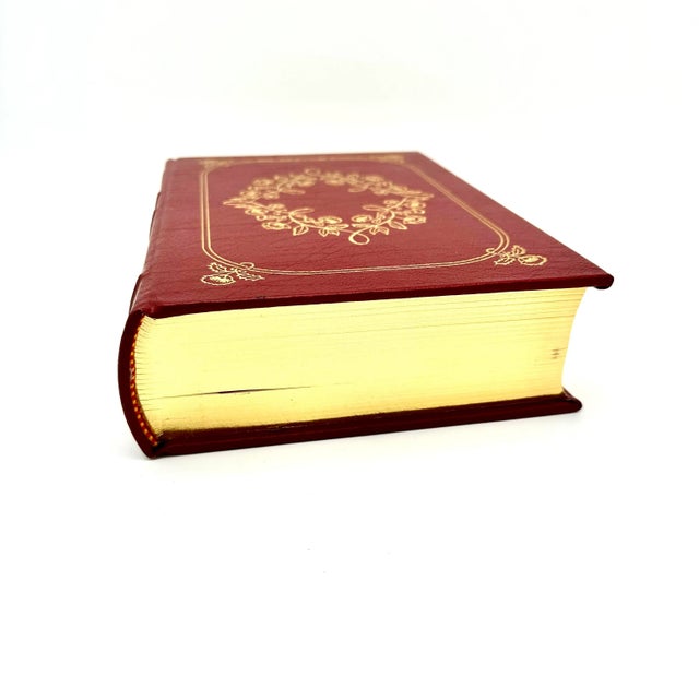 Late 20th Century Red & 22k Gold Leather Bound Medicine Book For Sale - Image 4 of 12